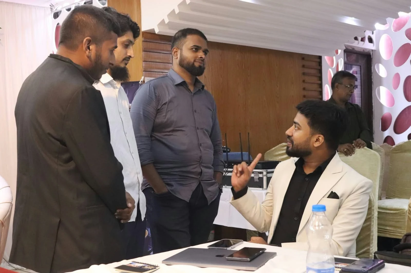 Shohag Fardin Oron in a professional discussion